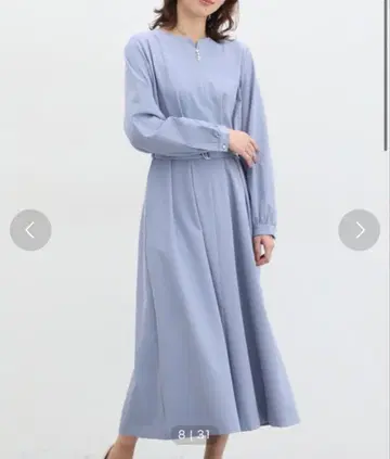 포멀 원피스 스카이블루