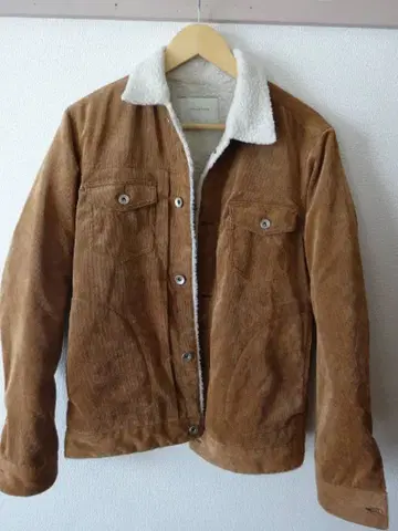 nano universe L 사이즈 코듀로이 플리스 자켓