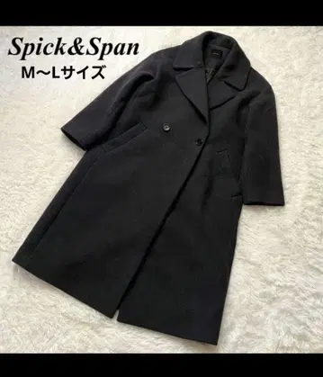 Spick&Span 블랙 체스터 코트