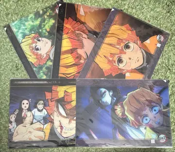 귀멸의 칼날 레이어드 클리어 파일 다이닝 젠이츠