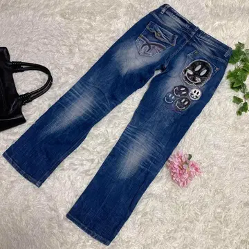 새상품급 레드페퍼 스트레이트 청바지 스트레치 빈티지 M 사이즈