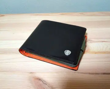 A.D.M.J. 접이식 지갑 블랙/오렌지/그린