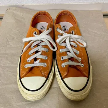CONVERSE 척테일러 오렌지 스웨이드 23.5