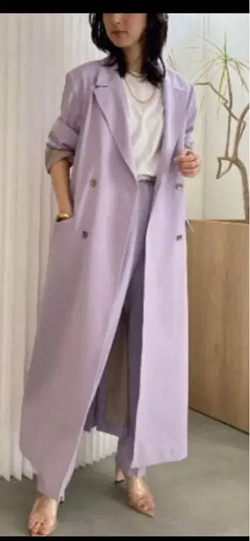 AMERI 네이비 더블 브레스트 셋업