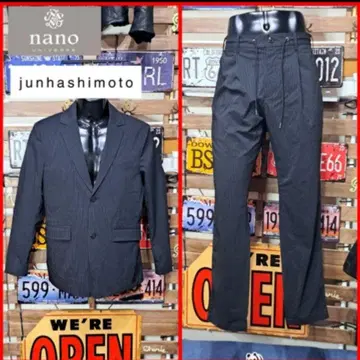 하시모토 준 x 나노 유니버스 스트라이프 셋업 이지 수트 M