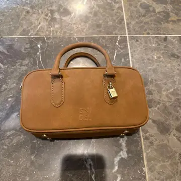 SNIDEL 브라운 미니 보스턴 백