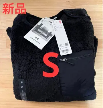 새상품 유니클로 플리스 풀오버 엔지니어드 가먼츠 S 블랙