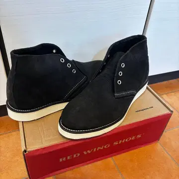 레드윙 슈즈 블랙 스웨이드 체커 (레드윙)