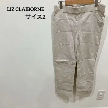 한정판 LIZ CLAIBORNE [ 사이즈 2 ] 베이지 캐주얼 팬츠