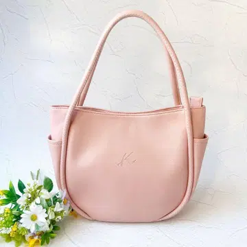 [ 새상품급 ] Kitamura 세미 숄더백 숄더 K 로고 엠보 핑크