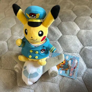 새상품 택 포함 비행기 피카츄 봉제 인형 나리타 공항