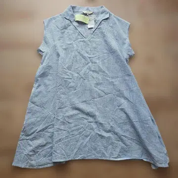 APPLE HOUSE 블루 스트라이프 축구지 원피스 택 포함 새상품