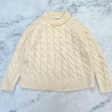 THE SHINZONE 더 신존 케이블 니트 풀오버 크루넥