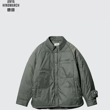 ANYA HINDMARCH x 유니클로 퍼프 테크 자켓 올리브 그린