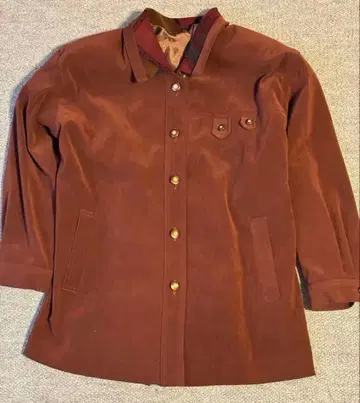 브라운 버튼 자켓