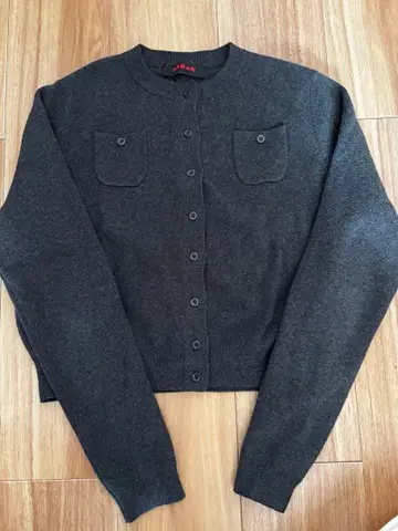CABAN 다크 그레이 긴팔 가디건 XS