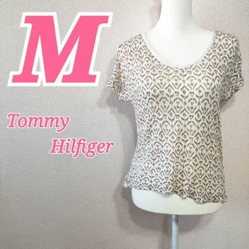 타미힐피거 M 반팔 V넥 티셔츠 봄/여름 코디 캐주얼