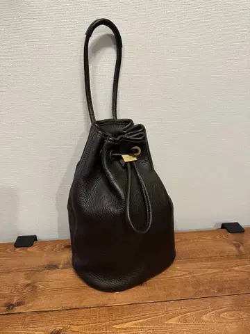 S.MANO 복조리백 DRAWSTRINGBAG SMALL 다크 브라운