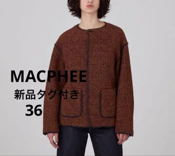 택 포함 MACPHEE 크루넥 스파크 자켓 36