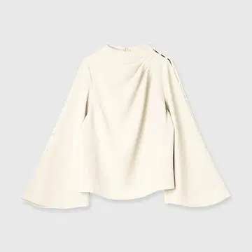 anuans 슬릿 디자인 블라우스 ecru 화이트