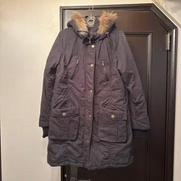 모즈 코트 퍼 포함 후드