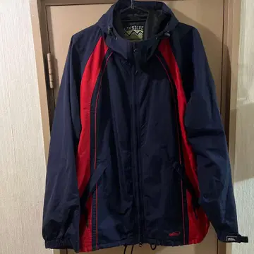 90s Quiksilver 나일론 자켓 네이비/레드