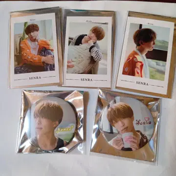 센라 2025 Brun 폴라로이드 & 캔 배지 세트