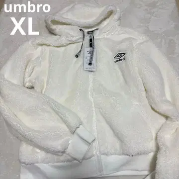 새상품 엄브로 복슬복슬 보아 아우터 풀 집업 후드티 여성용 XL 화이트