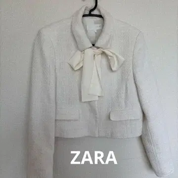 ZARA 텍스처 트위드 블레이저 졸업식 입학식 세레모니 아우터