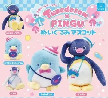 핑구 x 턱시도샘 봉제 인형 마스코트 전 5종 세트