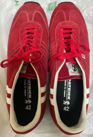 새상품급 패트릭 스웨이드 스니커즈 42