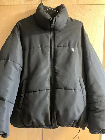 U.S. POLO ASSN. 블랙 다운 자켓 L 사이즈