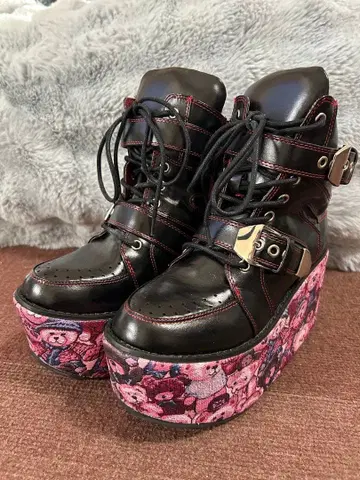 요스케 통굽 스니커즈 부츠