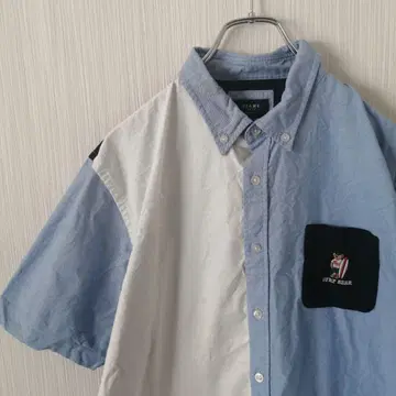 BEAMS HEART 반팔 셔츠 BD 셔츠 SURF BEAR