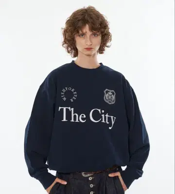 The City 맨투맨 네이비