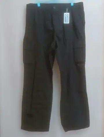 블랙 카고 팬츠 드로 코드 포함