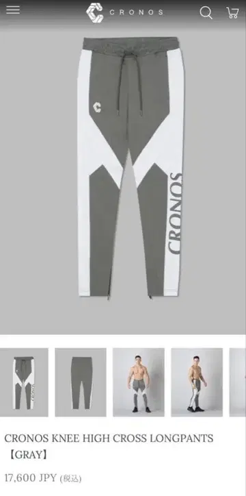 CRONOS KNEE HIGH CROSS LONGPANTS [GRAY]