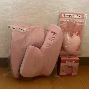 헬로키티 뽑기 룸슈즈 백참 A 소품함 묶음 판매
