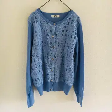 [ O'HOVE DE MUSEE ] 가디건 꽃무늬 레이스 오피스 캐주얼