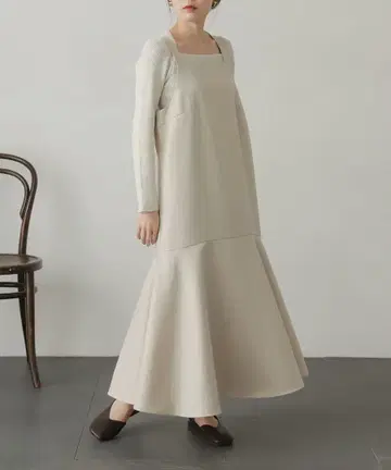 머메이드 원피스 브라운