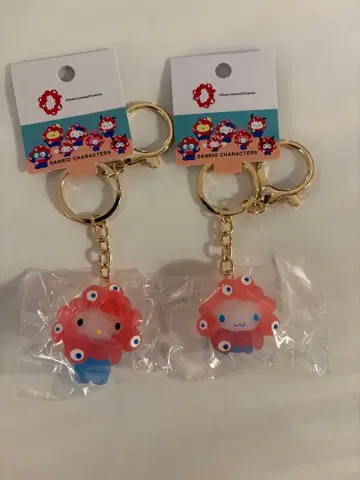 EXPO2025 산리오 미야쿠미야쿠 입체 마스코트 클리어 컬러 키링