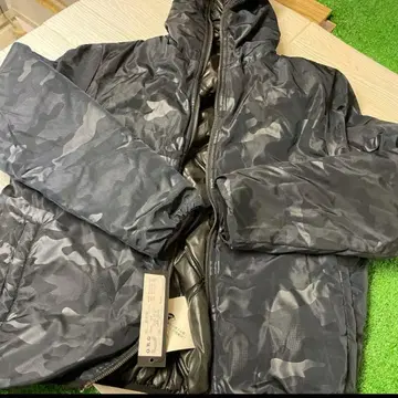 새상품 남성용 리버서블 블랙 나일론 자켓 퀼팅