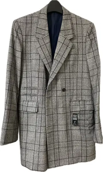 샤리프 그레이 체크 자켓