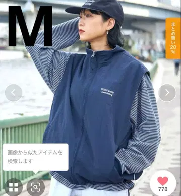 Ffein 플리스 자켓 M 네이비