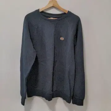 두꺼운 원단 트레이닝복 DEUS 블랙 래글런 슬리브 맨투맨