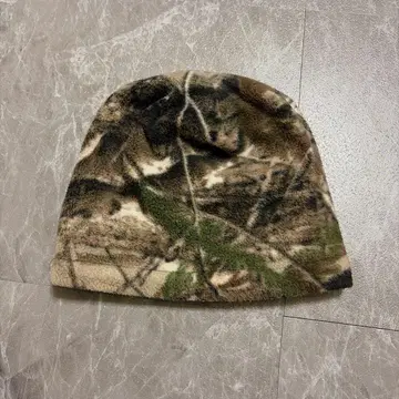 y2k 00s 리얼 트리 카모 니트 모자 비니 리버서블 구제 의류