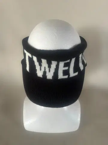 V TWELVE 니트 바이저 블랙 따뜻한 다가오는 계절에