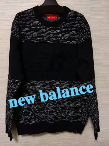 뉴발란스 골프 스웨터 블랙/화이트