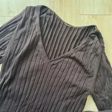 Deuxieme Classe 얇은 소재 브라운 니트