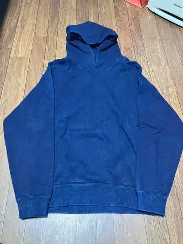 BLUE BLUEJAPAN 인디고 염색 네이비 후드티
